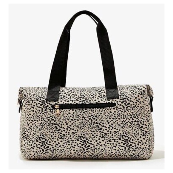 NWT Mali & Lili Snow Leopard Weekender Bag w/ Removable Shoulder Strap - Picture 3 of 11